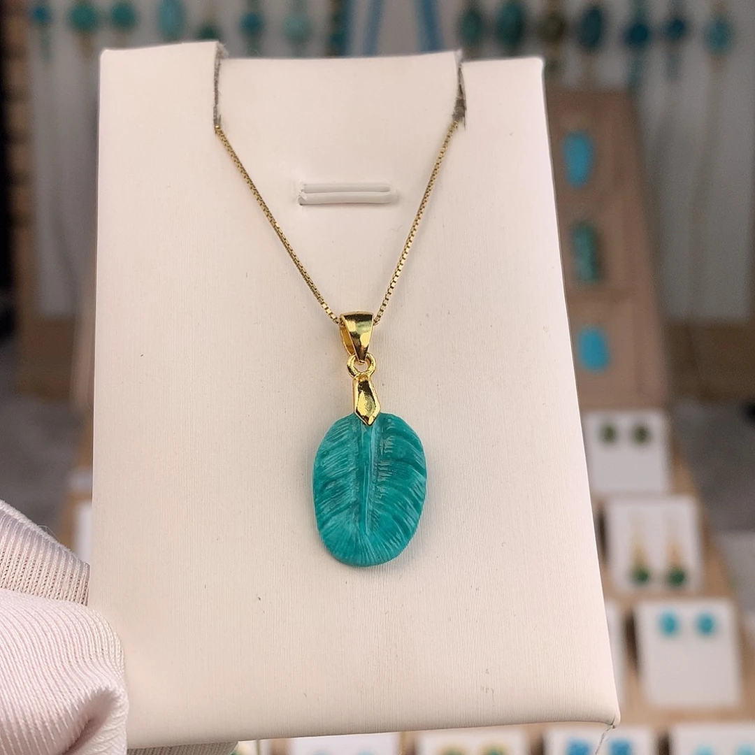 绿松石未镶嵌吊坠(不含链)