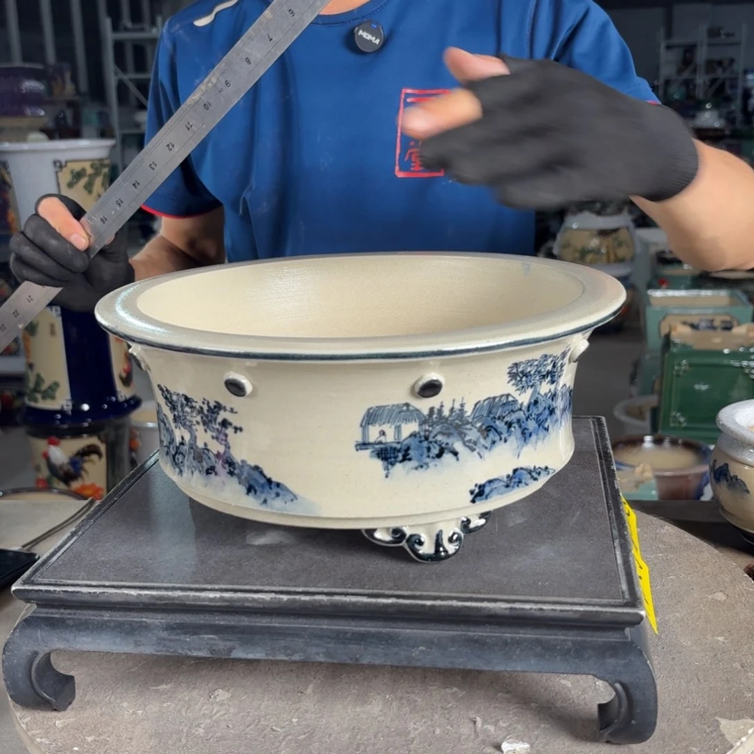 一风堂石湾花盆 内24*9小点