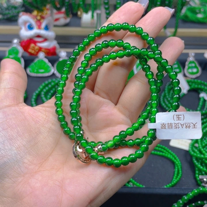 翡翠未镶嵌颈饰项链5