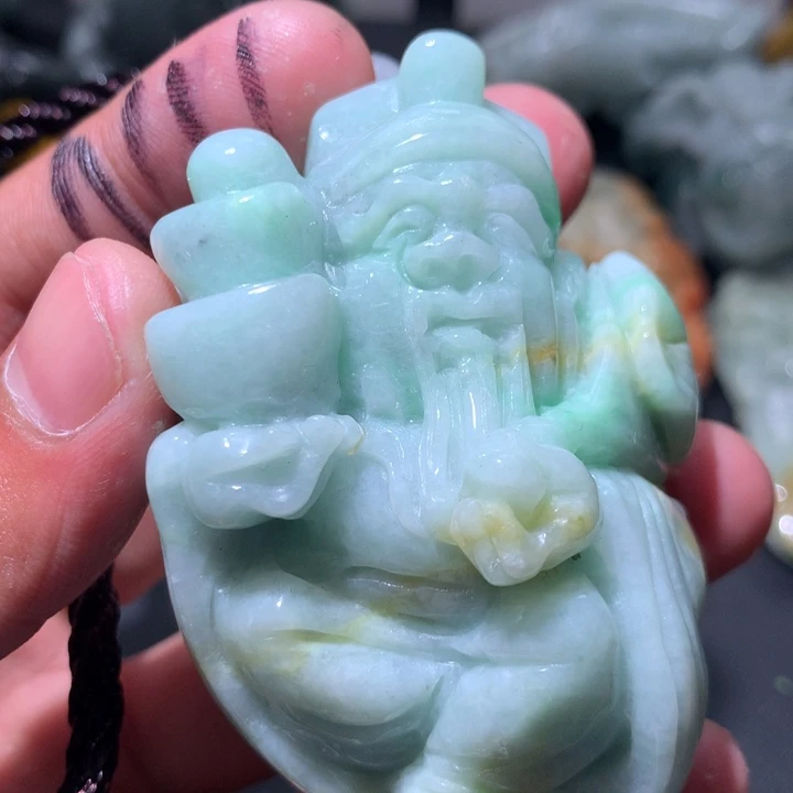 翡翠未镶嵌颈饰保真天然a货翡翠