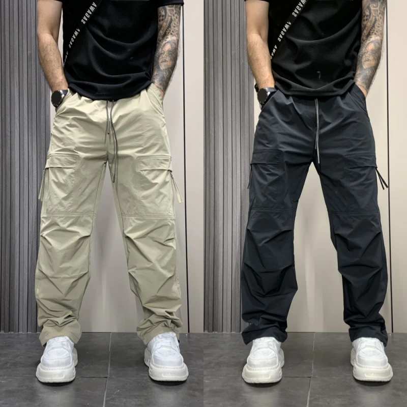 秋冬新款男士美式加绒休闲长裤厚款百搭休闲裤宽松痞帅潮流工装裤