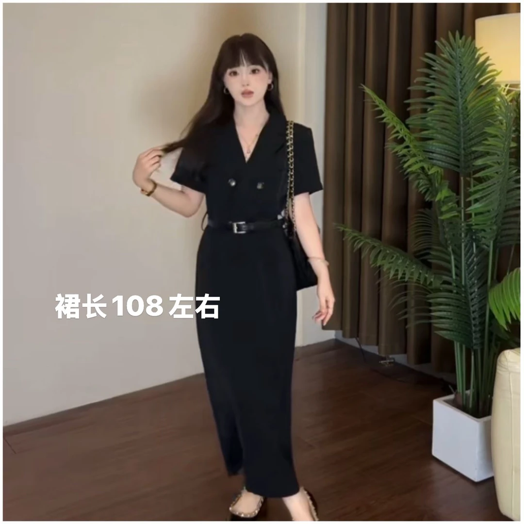 小个子夏季薄款西装连衣裙