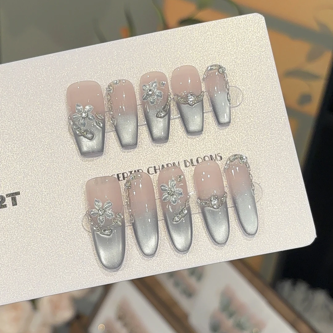 【星海花语】纯手工光疗穿戴甲2025年新款可拆卸重复佩戴