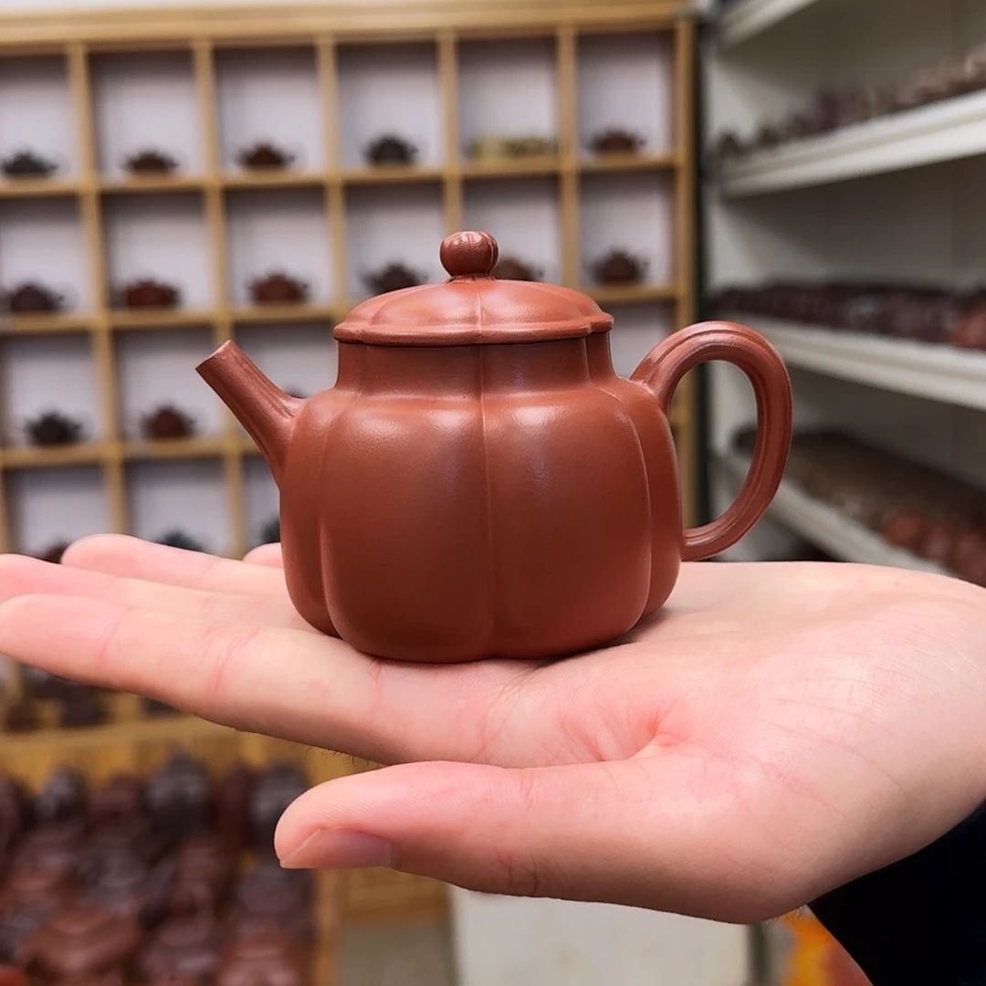 紫砂茶壶筋纹言心150cc