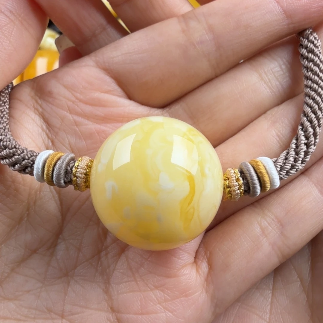 琥珀未镶嵌颈饰纯天然琥珀蜜蜡无优化