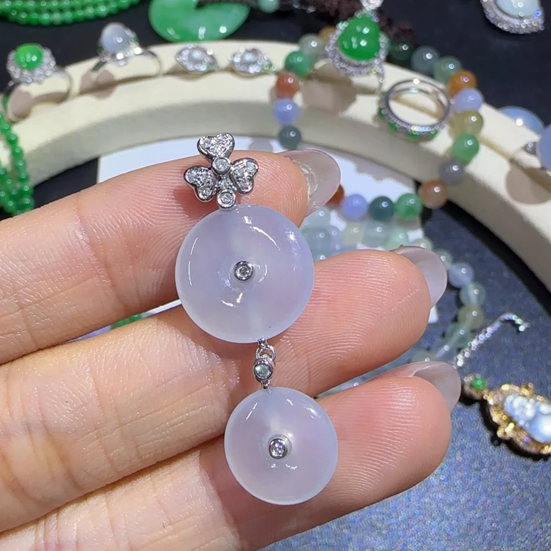 翡翠18K金镶嵌颈饰精品