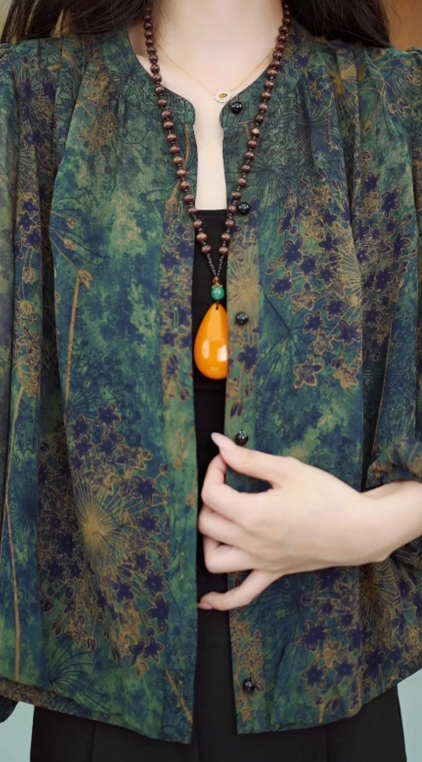 2025高端大码优雅气质开衫上衣975