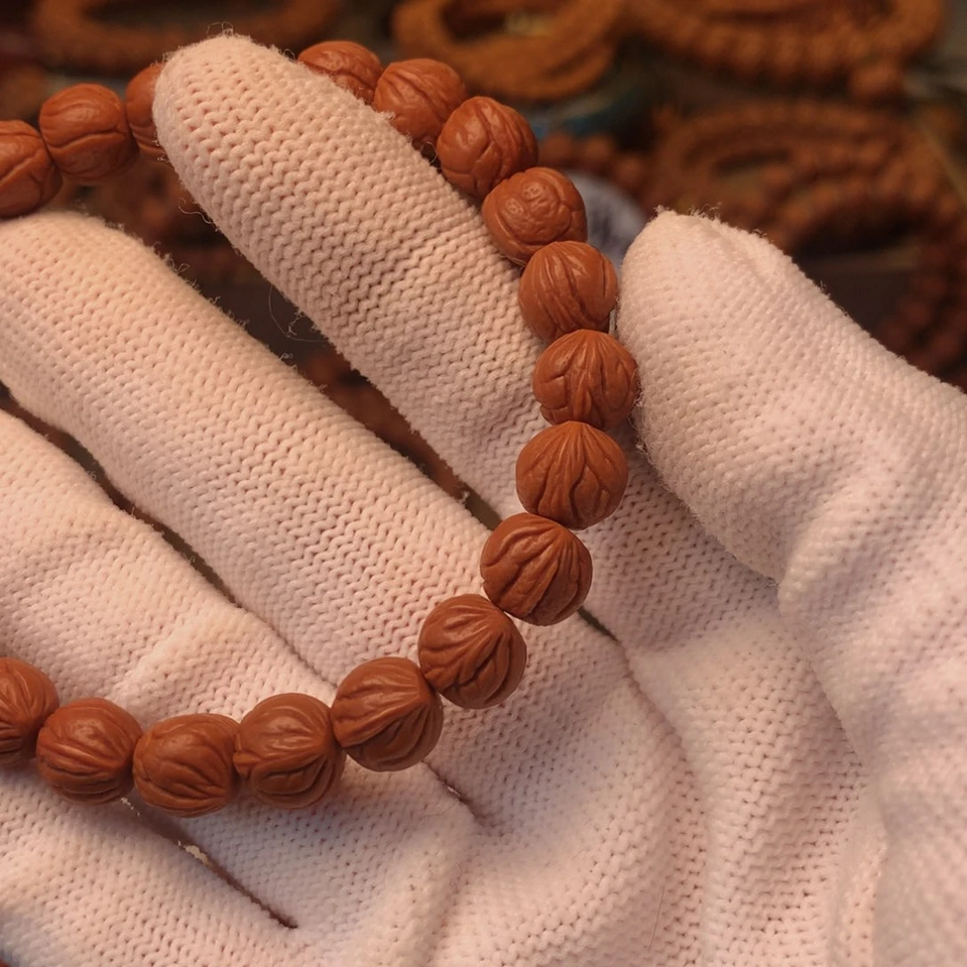 野***子桃核手串秦岭篮球