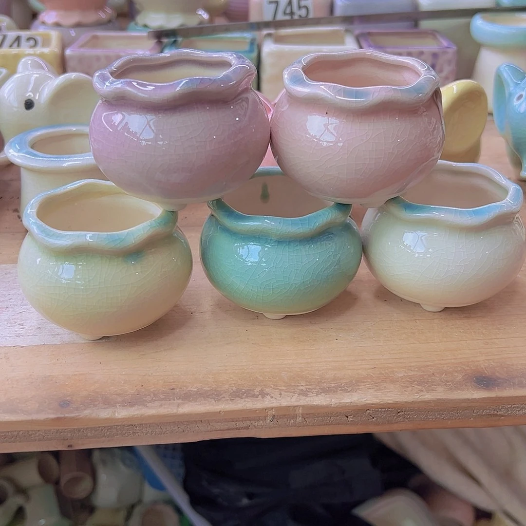 陶瓷花盆当场12包邮