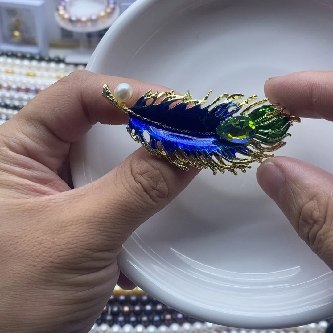 银S925镶嵌海水珍珠耳饰