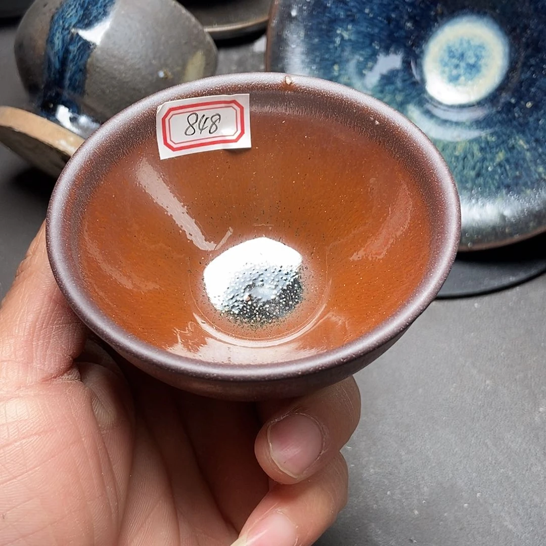 茶盏朴**圆848 建阳建窑建盏微瑕
