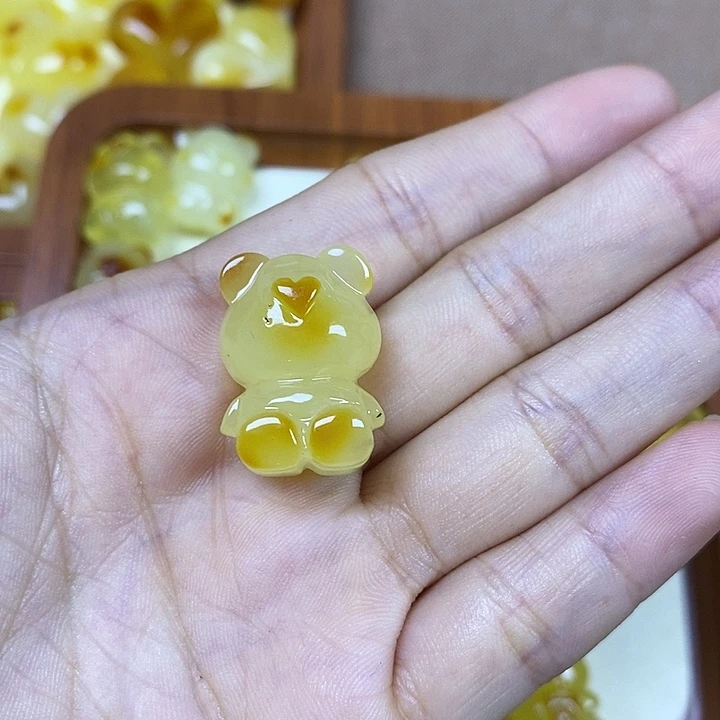 ****～吊坠橄榄核小熊125圆