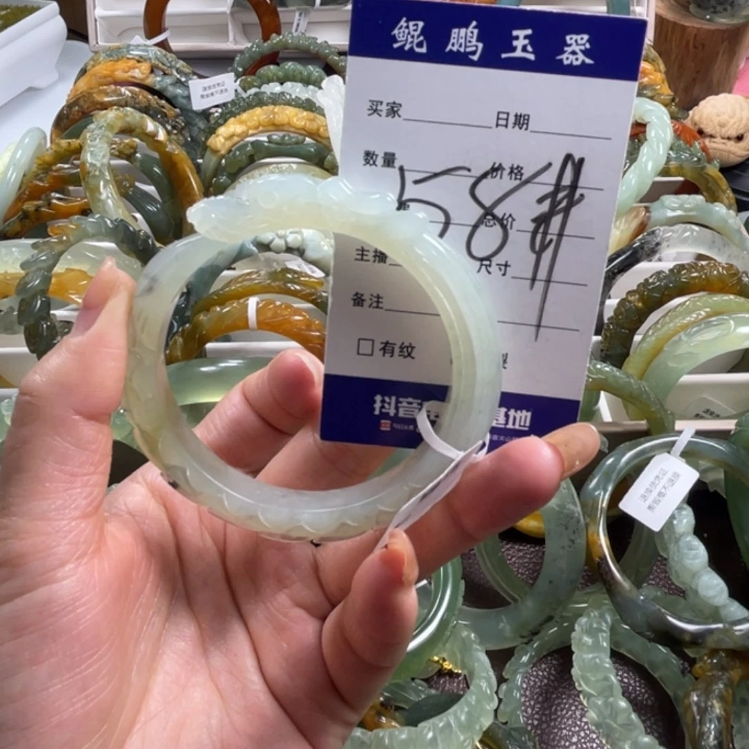 未镶嵌蛇纹石玉手镯