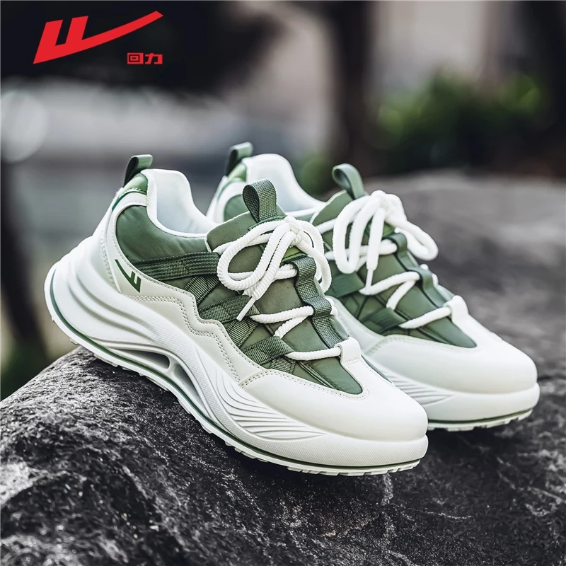 回力男鞋冬季新款青少年时尚百搭运动鞋男士厚底增高耐磨老爹潮鞋