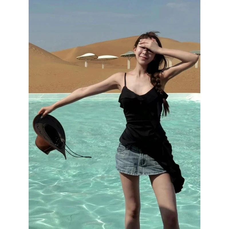 2025夏季新款时尚打底吊带背心气质显瘦洋气休闲百搭性感辣妹上衣