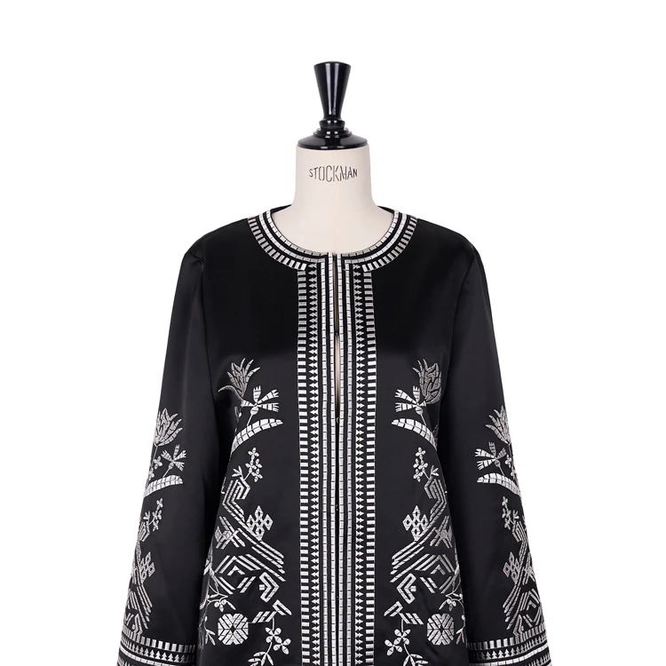 希琳【雁羽】重磅三醋酸刺绣国风外套CD2167818