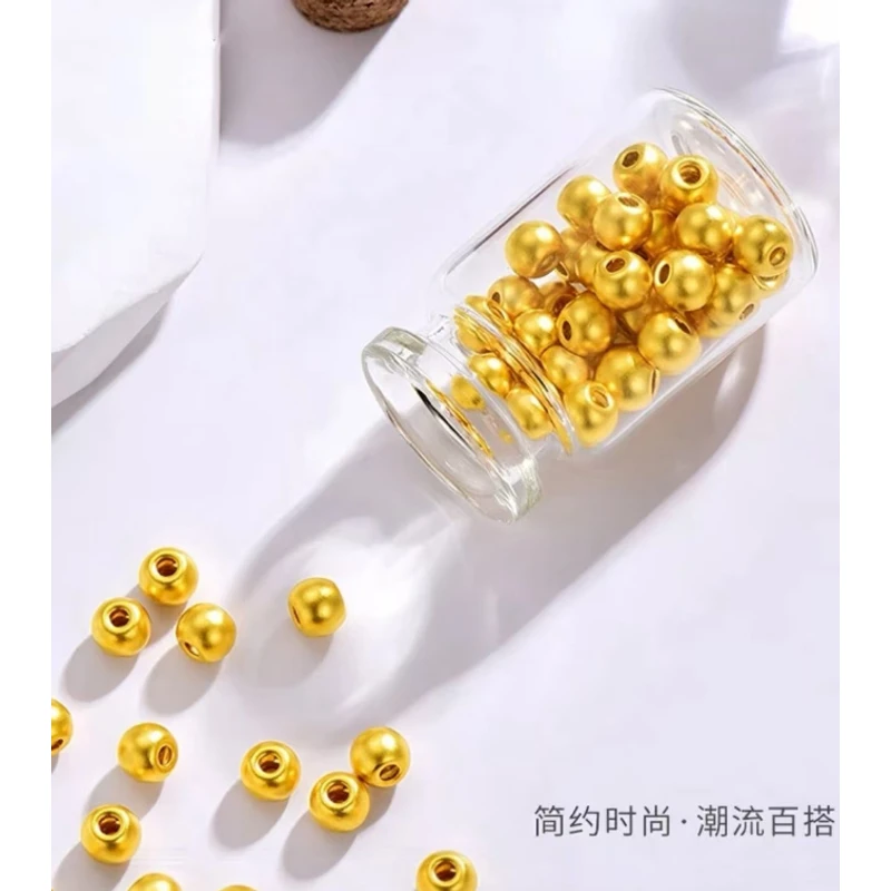 999足金古法珠5mm    多样性发货一件