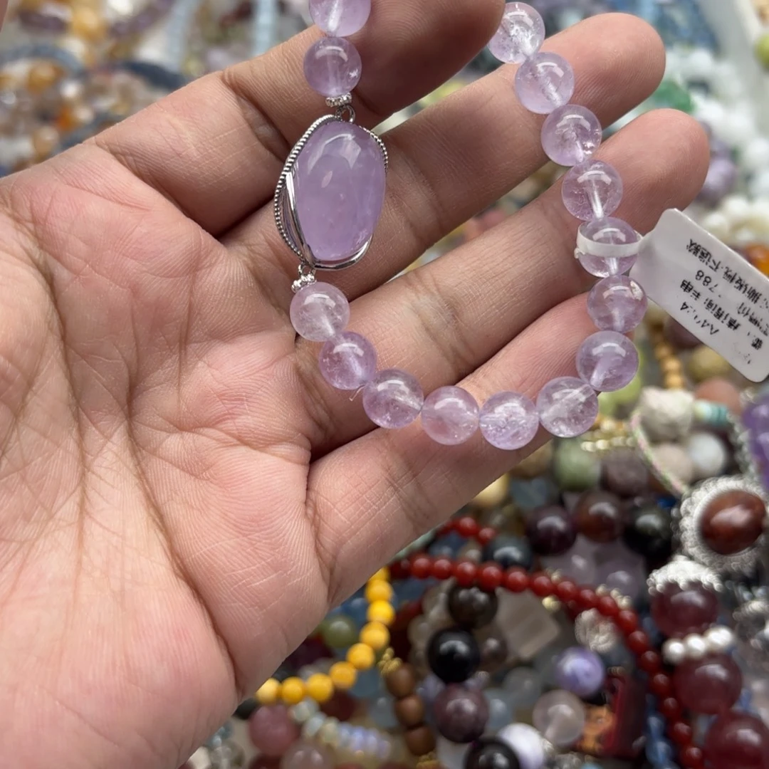 水晶手链银S925镶嵌