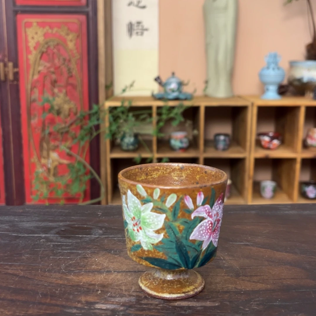 柴烧手工手绘陶瓷