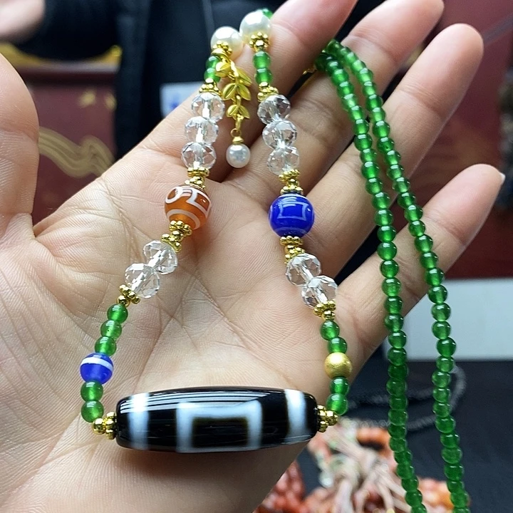 玛瑙/玉髓合金颈饰