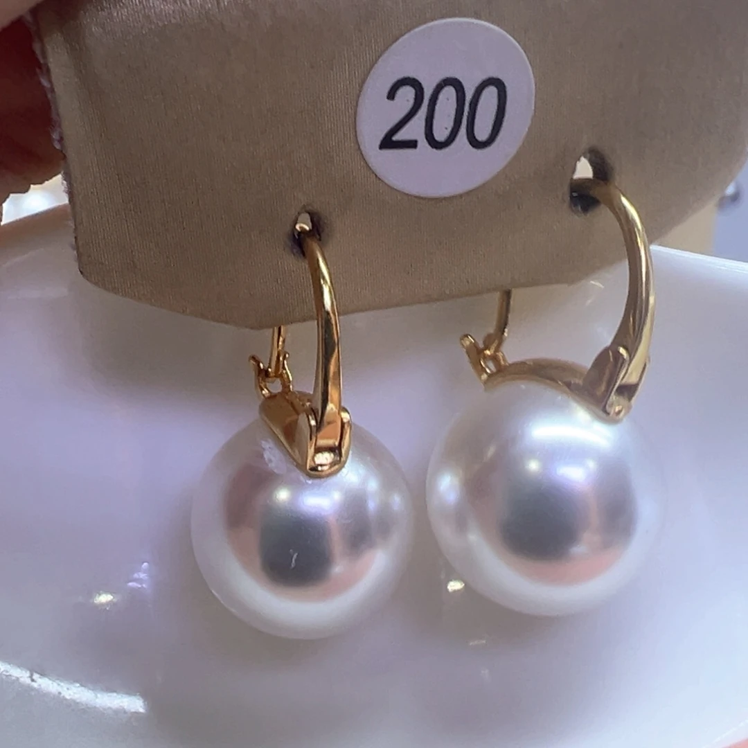银S925镶嵌淡水珍珠耳饰