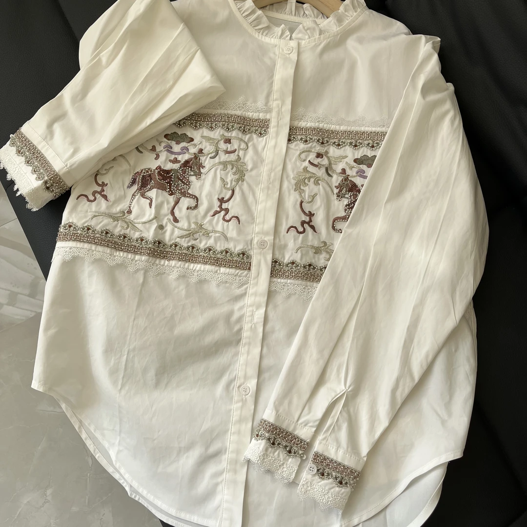 李园家2号店-93320-高端欧货重工刺绣衬衫