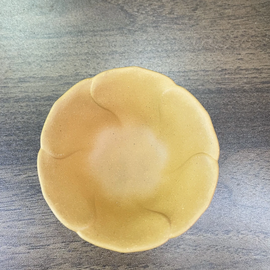 紫砂段泥海棠寿杯高端高档正宗紫砂茶杯