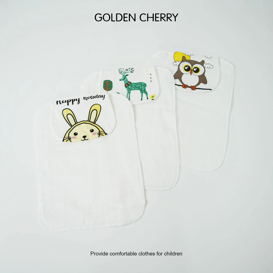【金樱桃Golden cherry】小童可爱新款吸汗巾（三条装）