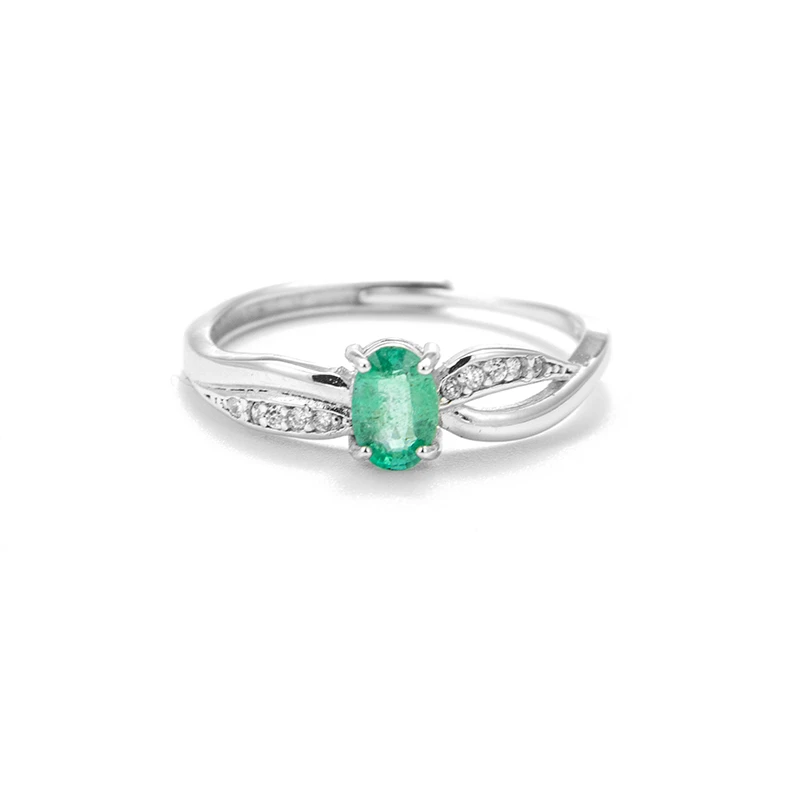 Wonder Land-美好奇境时尚百搭优雅设计师款祖母绿戒指HTC178-407