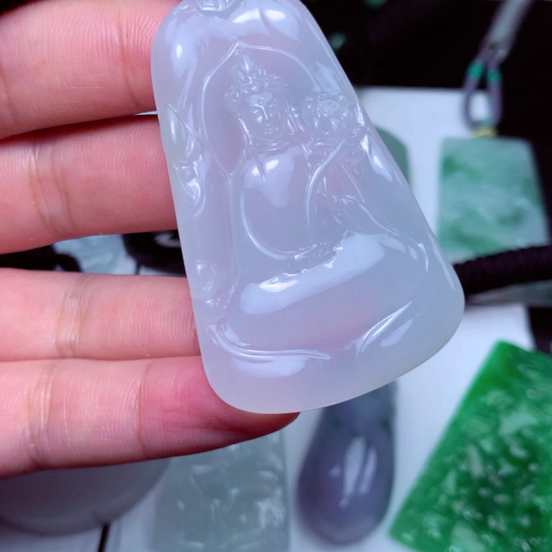 颈饰未镶嵌翡翠天然A货翡翠