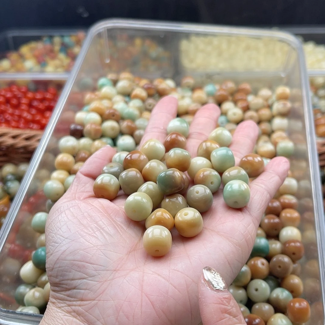 白玉菩提吊坠Q/12mm/30+6颗