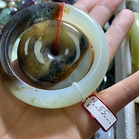 岫玉手镯未镶嵌55口径