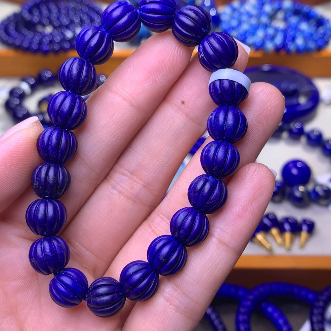 青金石未镶嵌手串10mm