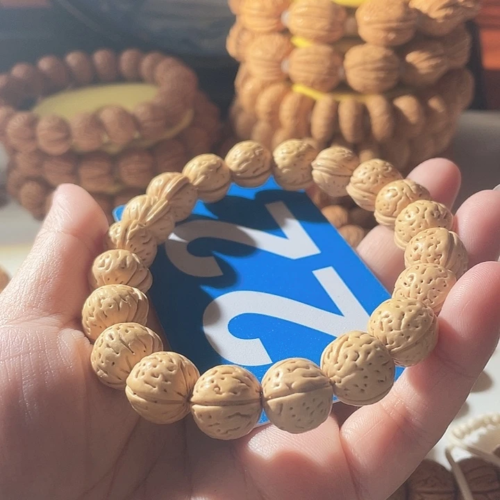 地***者吊坠桃核桃核手串野生22