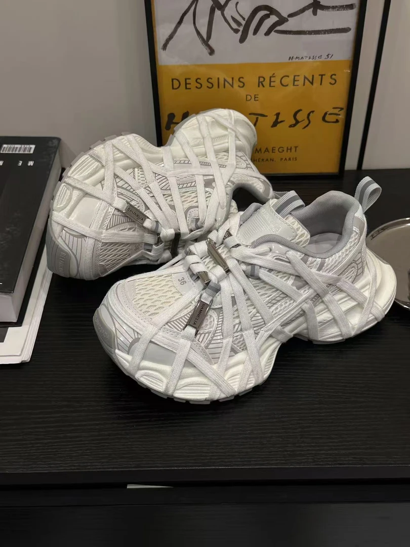 SUSU 潮流秋季百搭透气休闲厚底老爹鞋 108 四右7