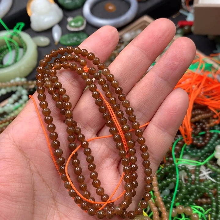 和田玉未镶嵌手链23