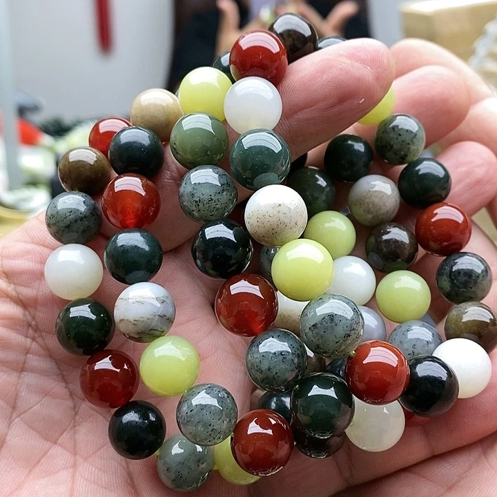 【闪购商品】未镶嵌手链和田玉12多宝拍一发一