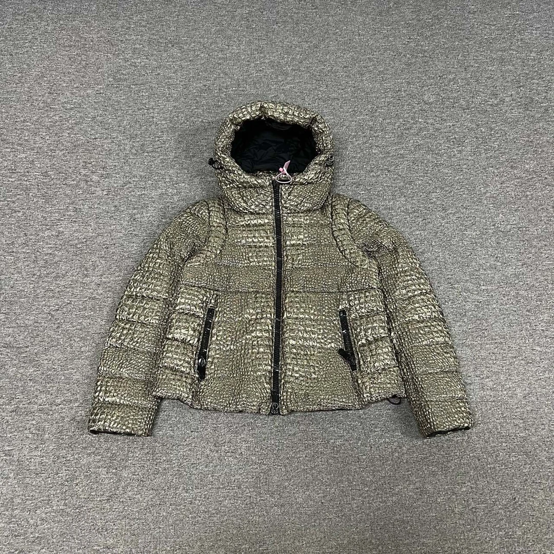 99新 MONCLER 蒙口 金属色羽绒服0码
