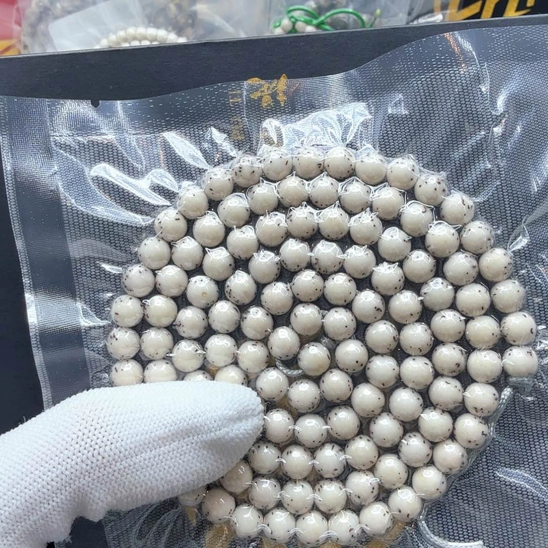 星月菩提吊坠8冰白圆珠108卡7