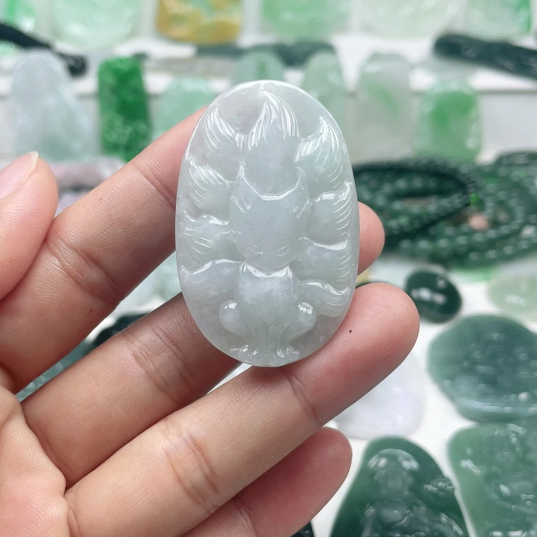 翡翠颈饰未镶嵌翡翠挂件