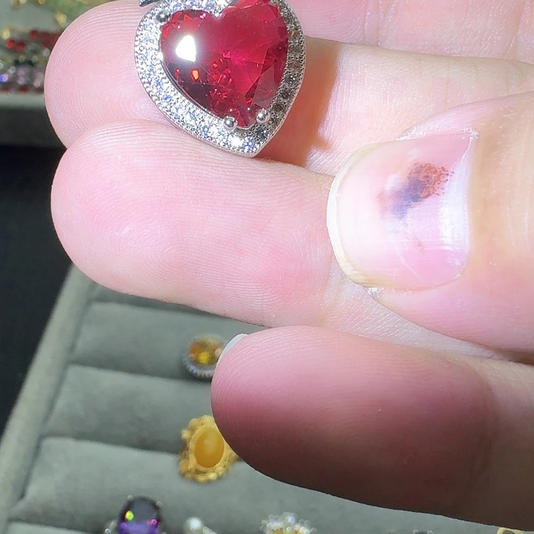 托帕石戒指银S925镶嵌