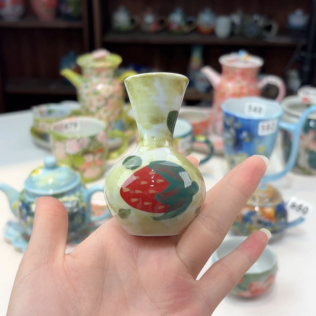 景德镇手绘高温釉下彩陶瓷茶具