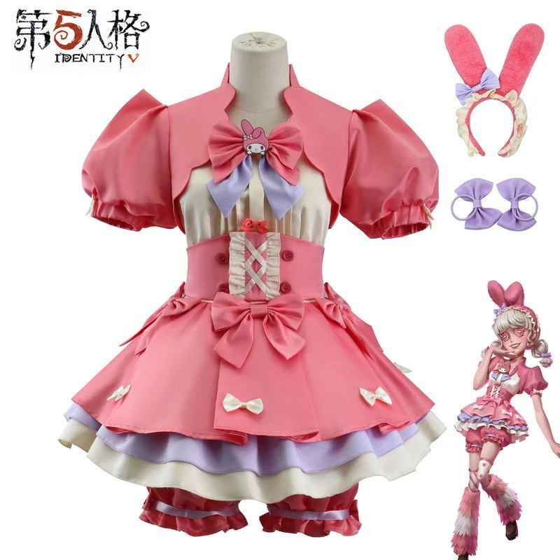 第五人格COS服红夫人美乐蒂三丽鸥联动拉拉队员cos动漫服装少女