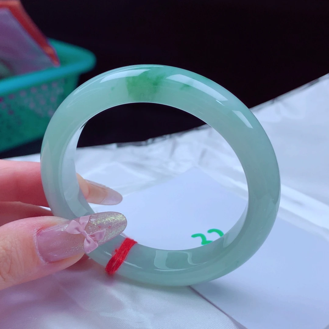 未镶嵌手镯翡翠天然缅甸翡翠A货手镯 32号