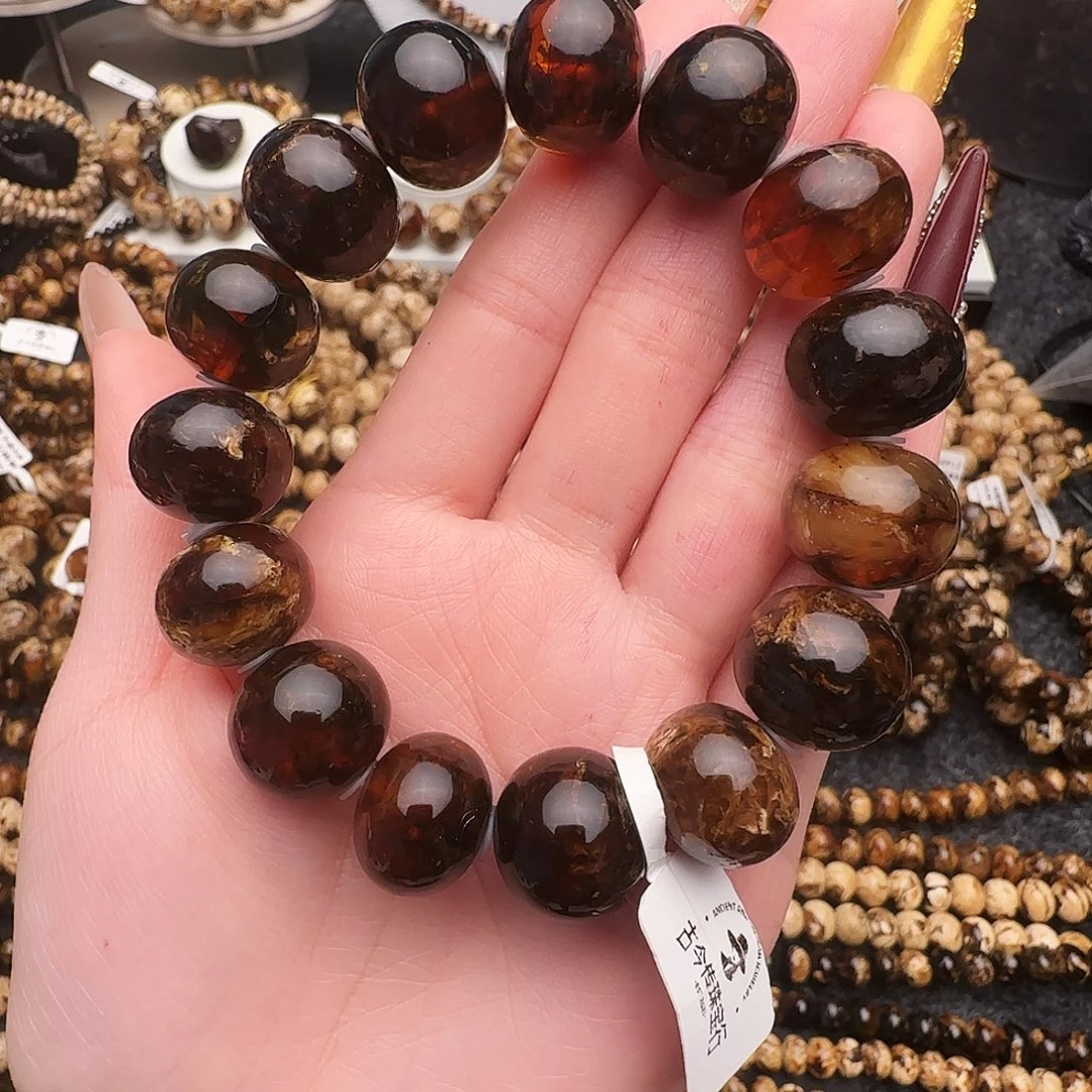 琥珀未镶嵌手链抚顺琥珀