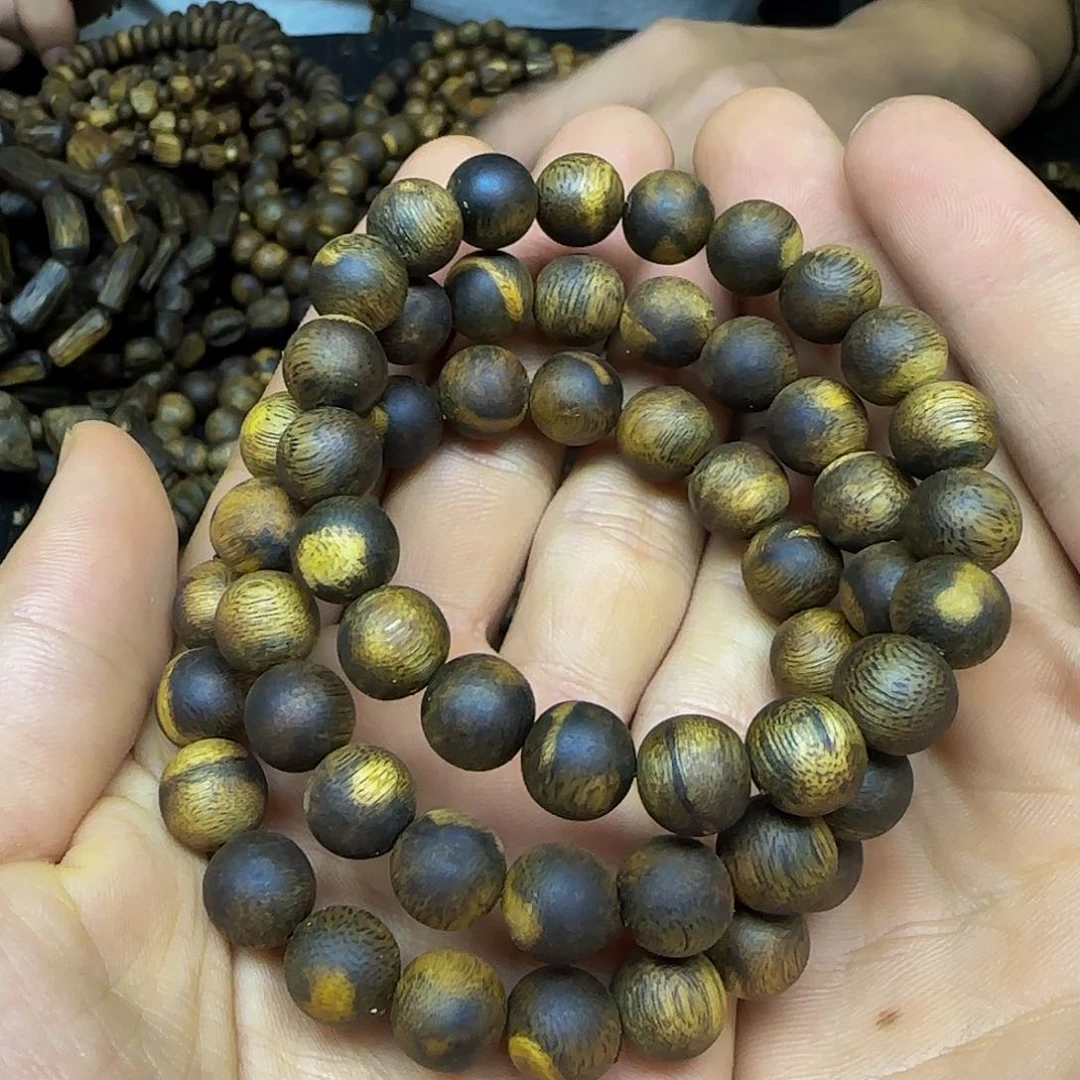 沉香碎屑沉香➕99分沉1.0圆珠单9克加多样性发一