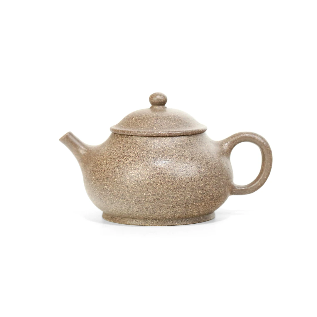 CRY矮潘壶180cc原矿桃花泥宜兴手工紫砂壶大容量经典器野外茶壶