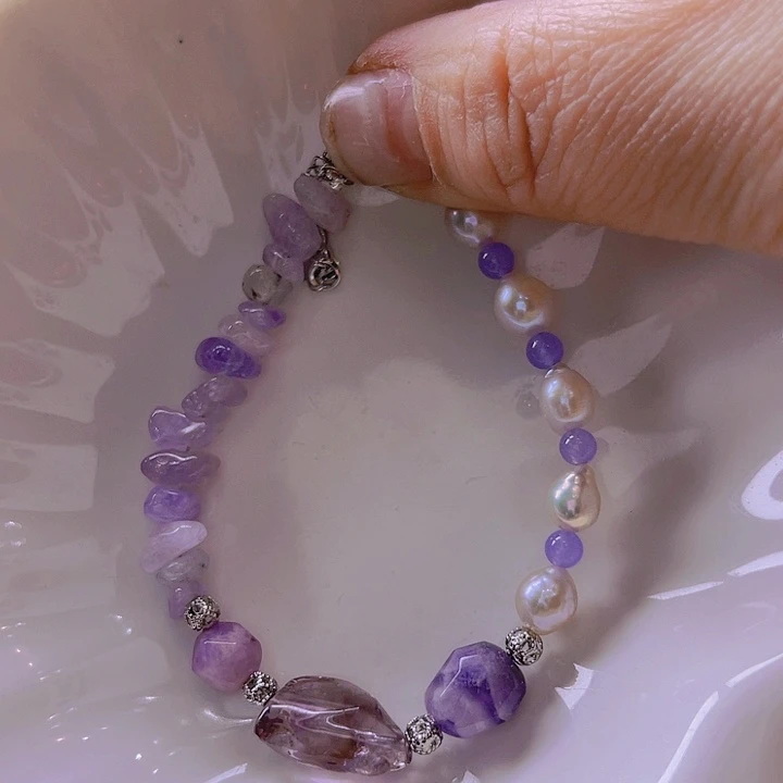 淡水珍珠手绳合金