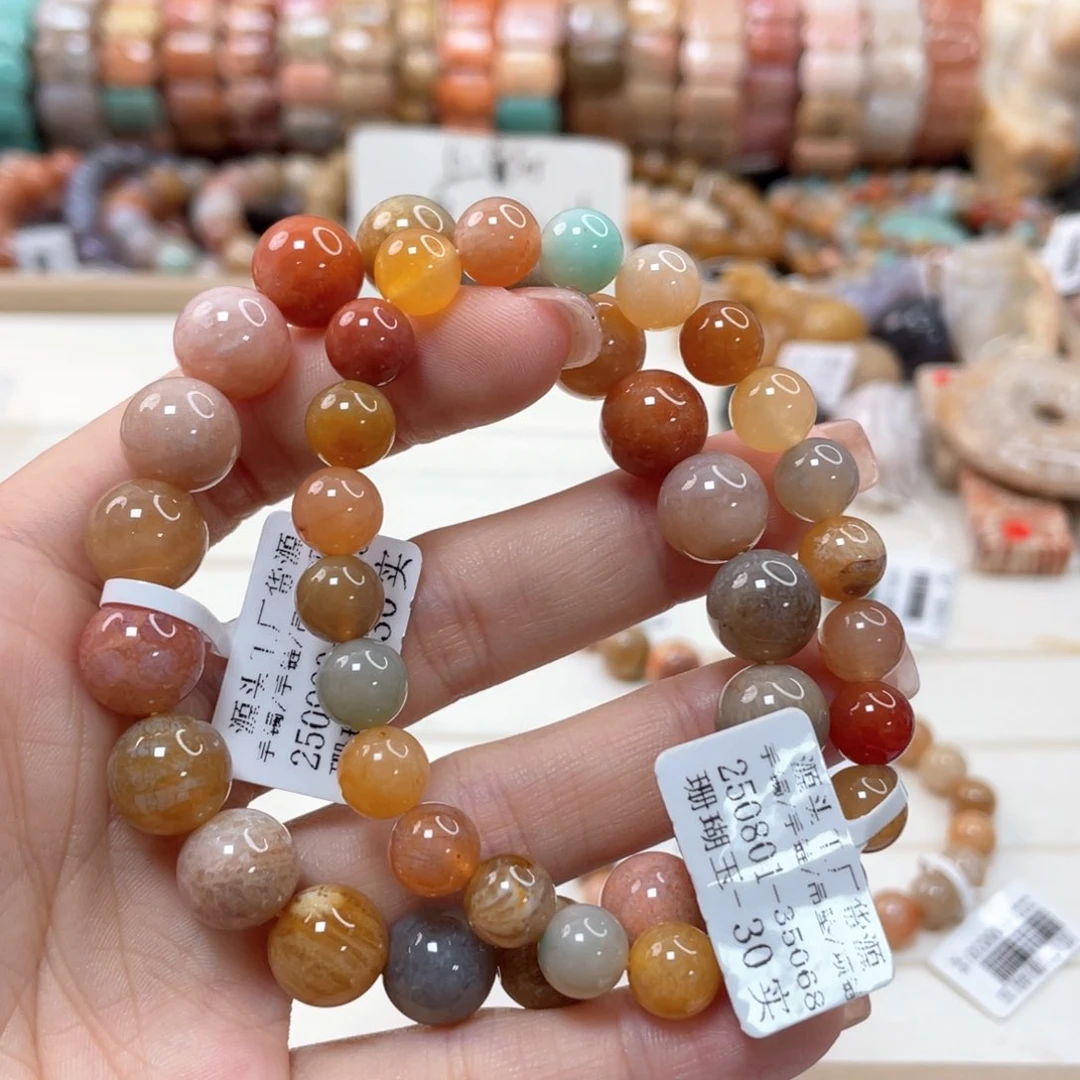 未镶嵌手链硅化珊瑚（珊瑚玉）木*219