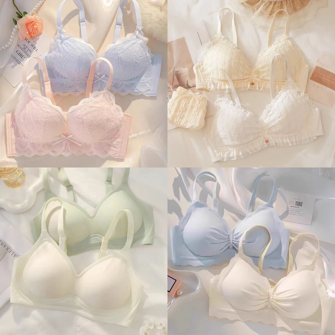 清仓内小胸聚拢无痕防下垂收副乳性感无钢圈文胸